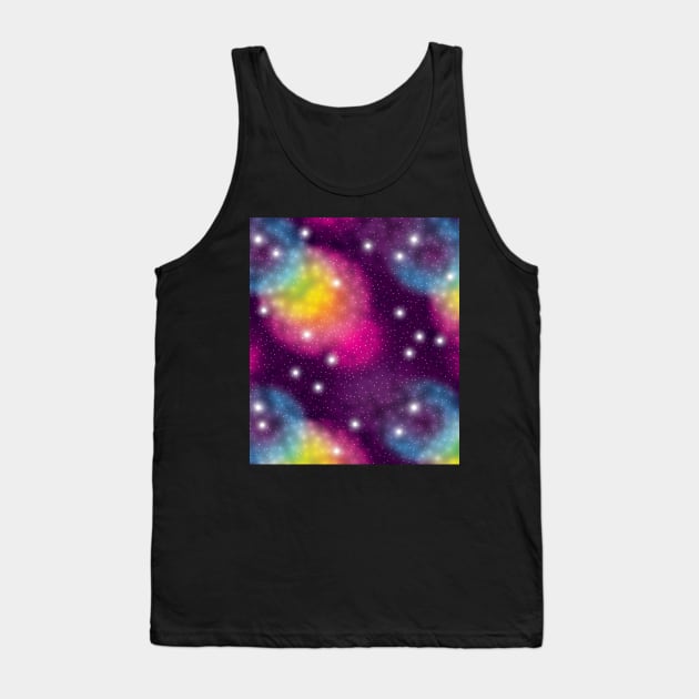 Rainbow Galaxy Tank Top by Teamtsunami6